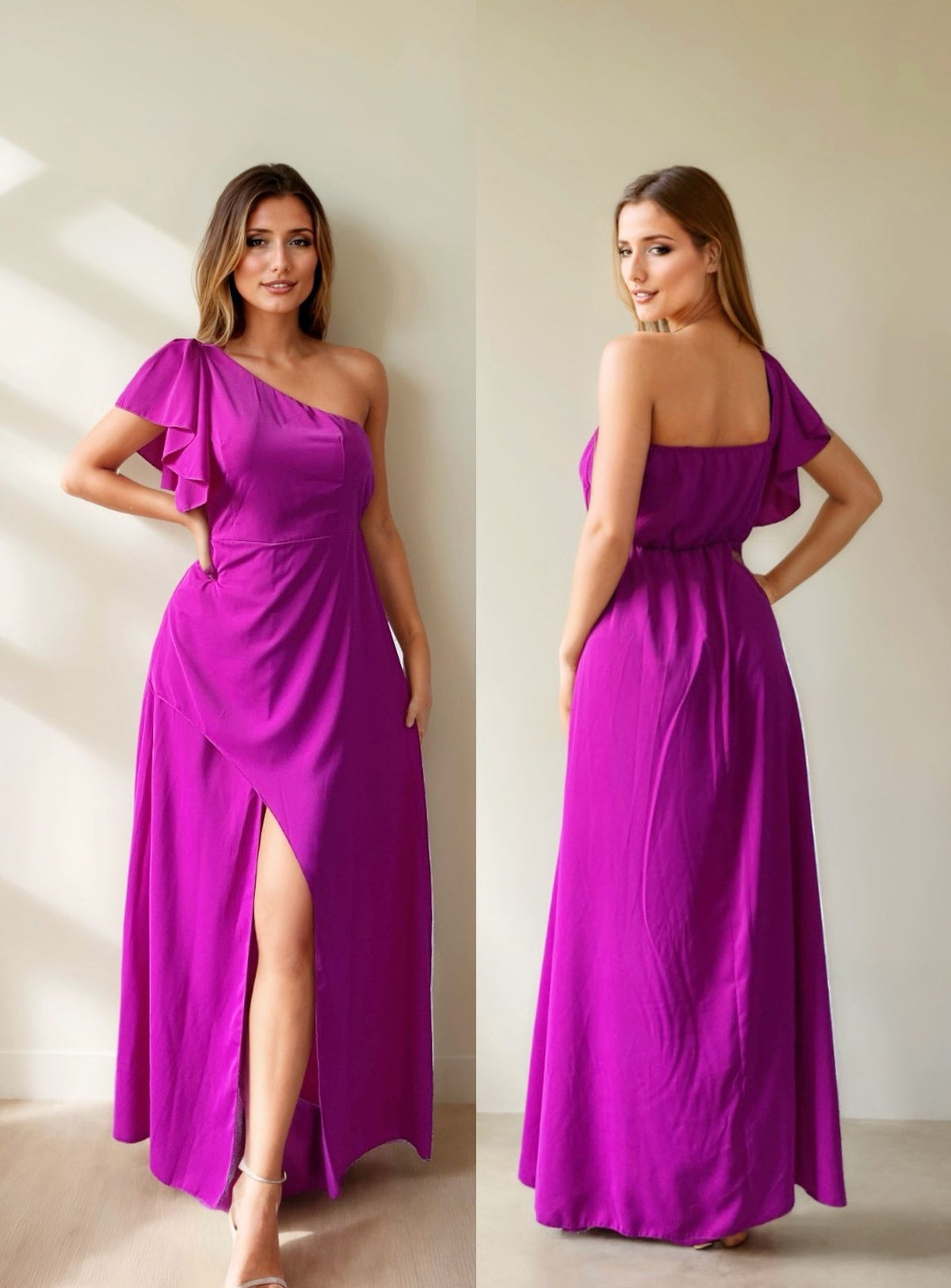 Rochie de dama cu un umar gol - SP858 Top Closet