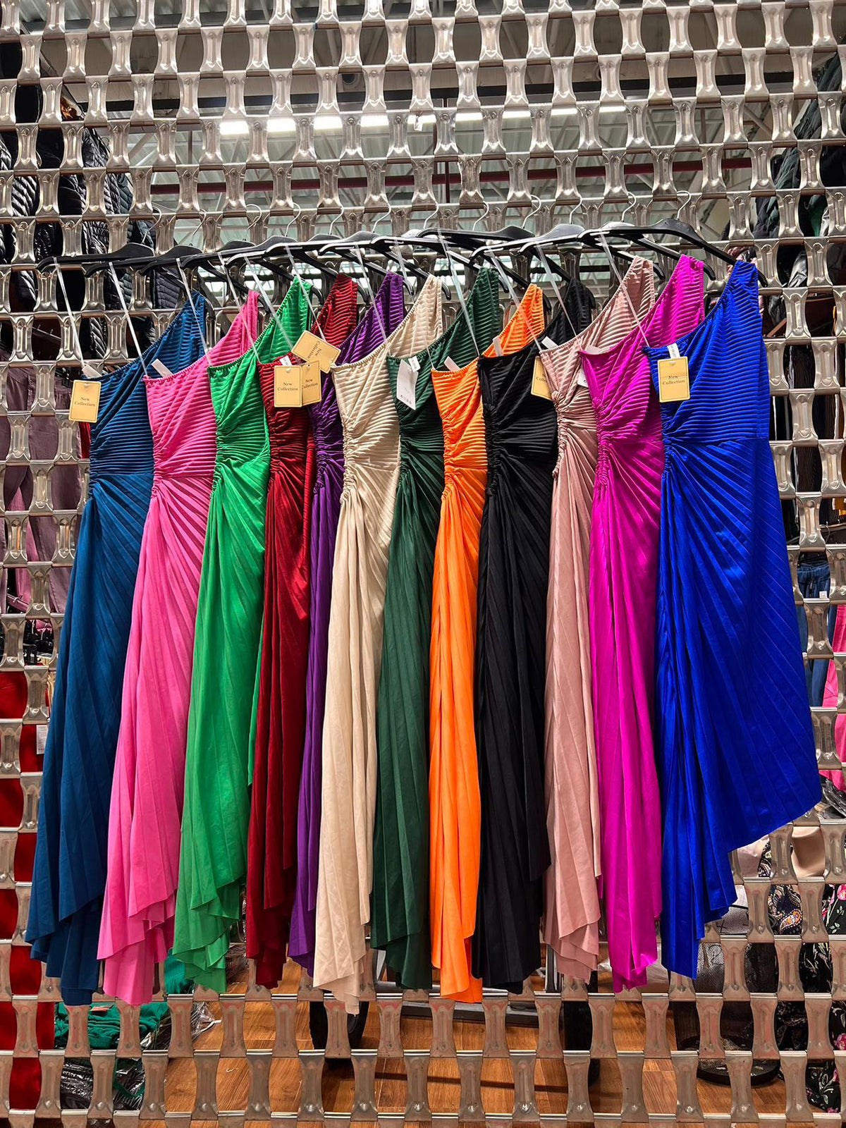 Rochie lunga de ocazie plisata - Yasemin