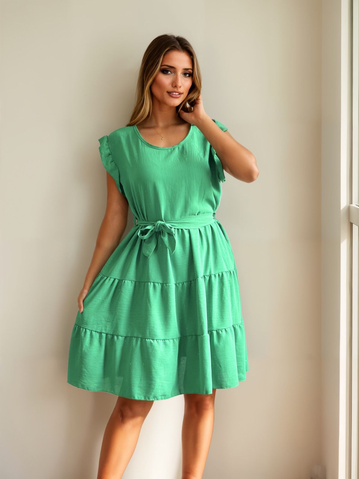 Rochie scurta de vara cu volanas - Zaira Top Closet